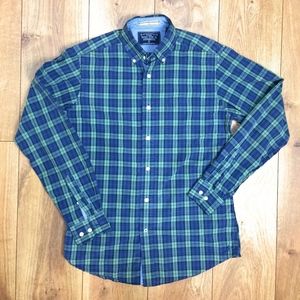 Nautica Mens Classic Fit Plaid Button Down- Size S